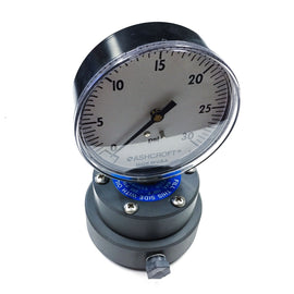 S-875 Ashcroft 4.5" Pressure Gauge 0 to 30 PSI