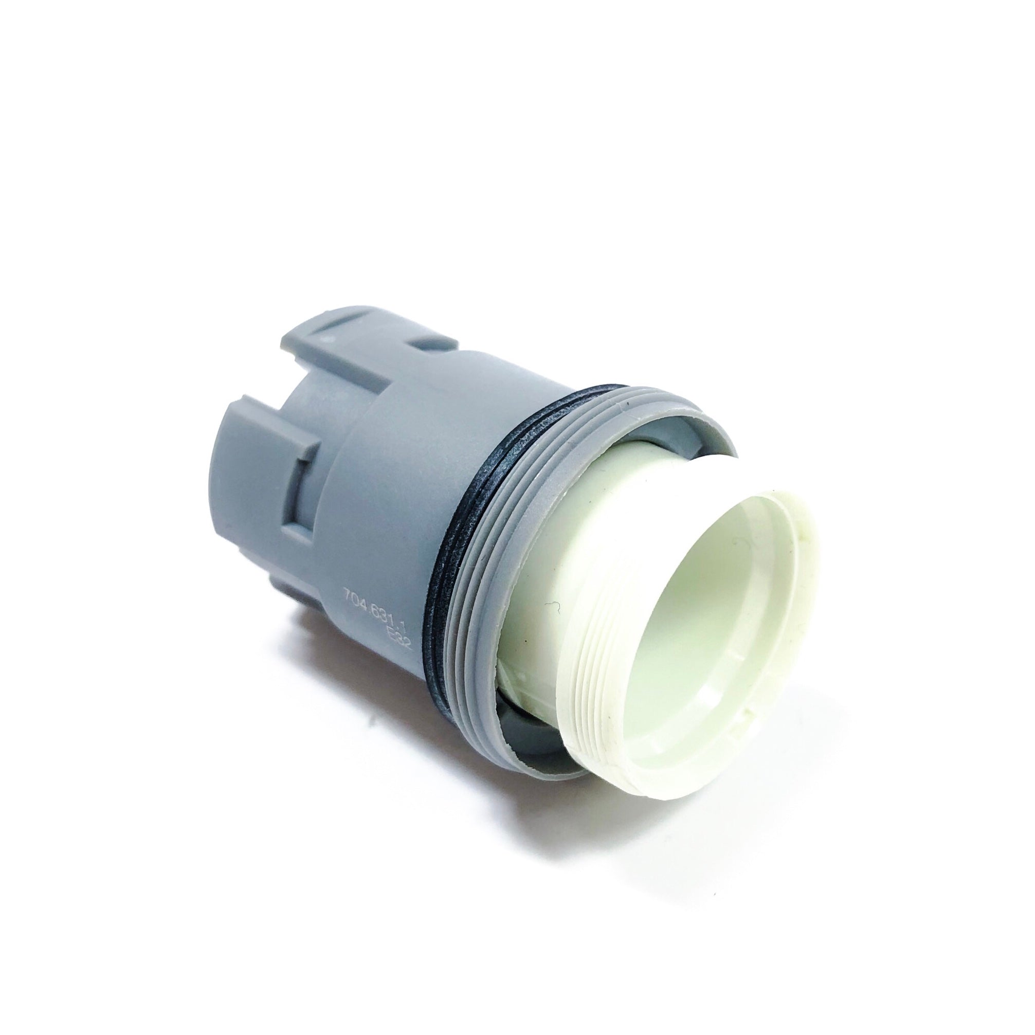EUS-704.01-1896 EAO Switch Co. Blue Pushbutton Switch, Series 04 Assembly