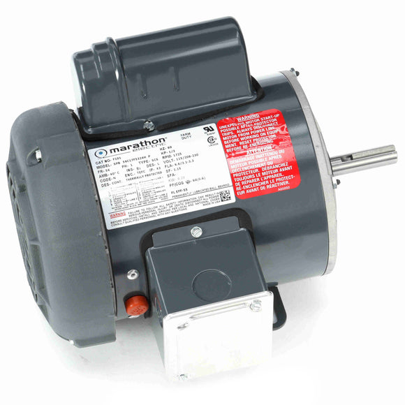 F101 Marathon 1/3HP Farm Duty Electric Motor, 1725RPM