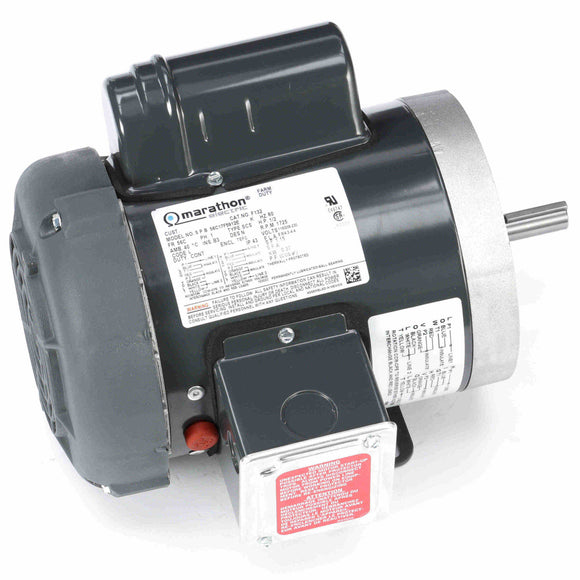 F132 Marathon 1/2HP Farm Duty Electric Motor, 1725RPM