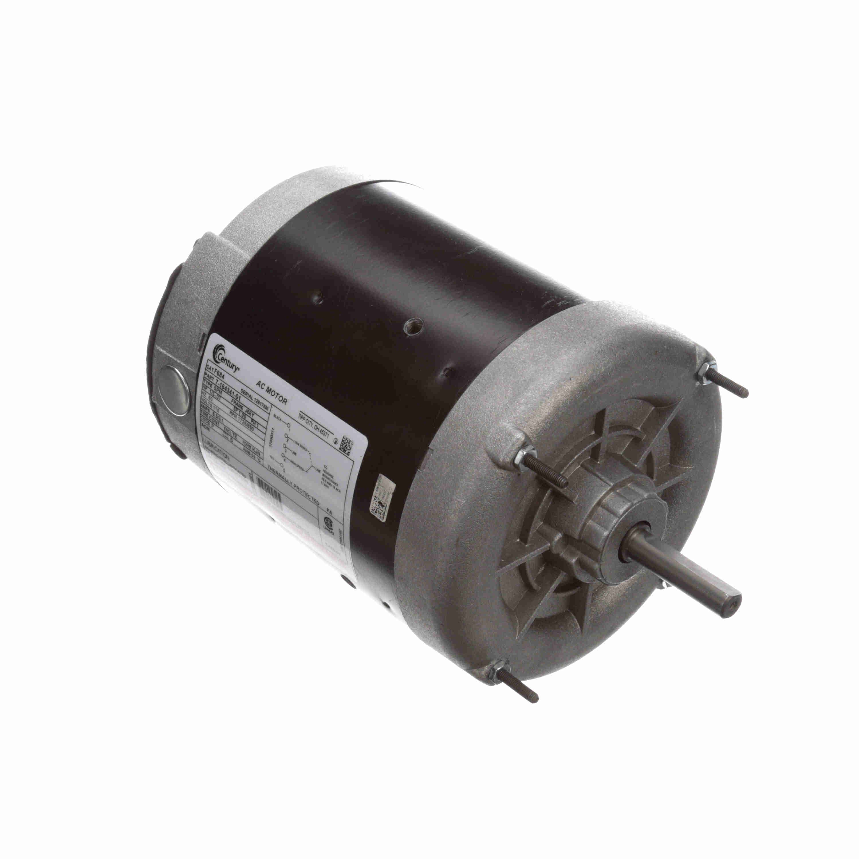 F684 Century 0.33/0.07HP Direct Drive Fan Electric Motor, 1800/900RPM