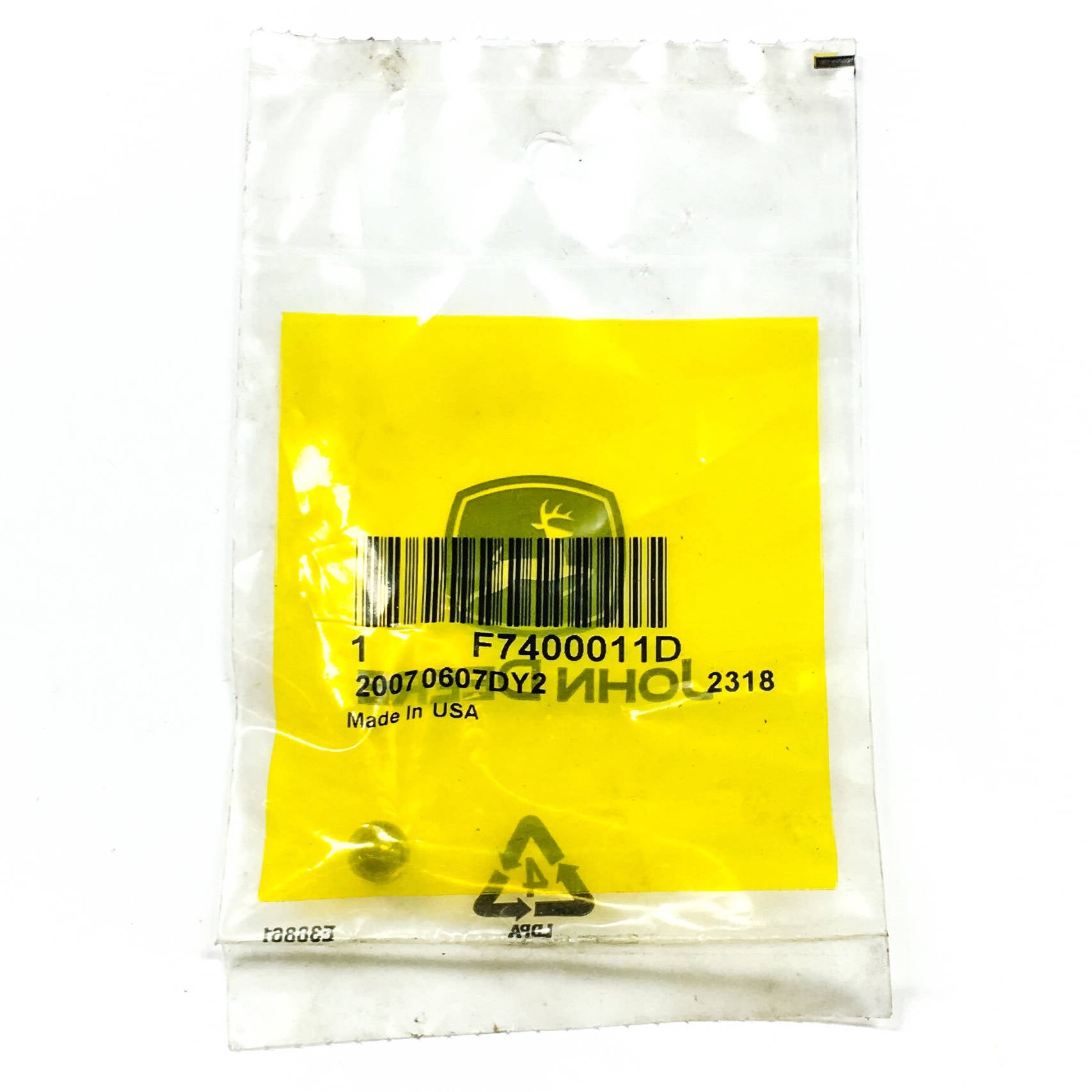 John Deere F7400010D Ball