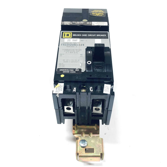 FA22020AC1124 Square D 20AMP 2 Pole Series 2 Circuit Breaker