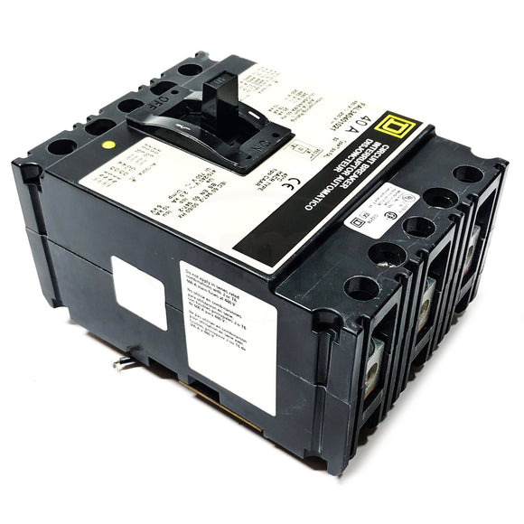 FAL340401021 Square D Circuit Breaker, 40 Amp, 3-Pole