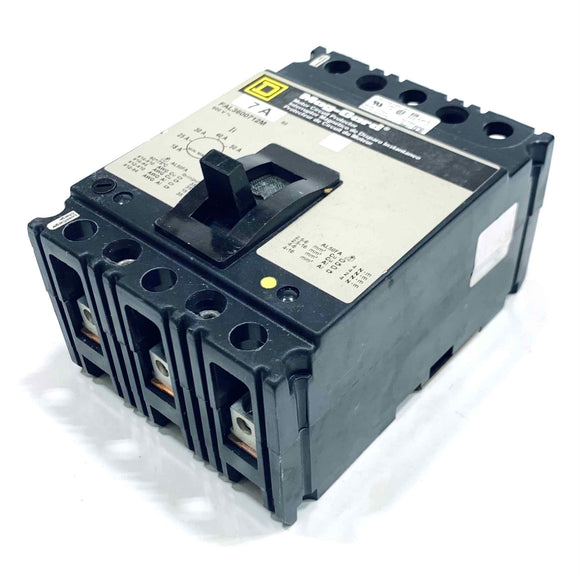 FAL3600712M Square D Circuit Breaker, 3-Pole, 7Amp, 600V