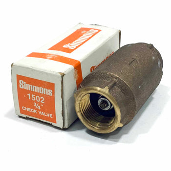 1502 Simmons 3/4" Check Valve