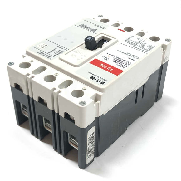 FD3100BP10 Eaton 100 Amp Molded Case Industrial Circuit Breaker, 3 Pole