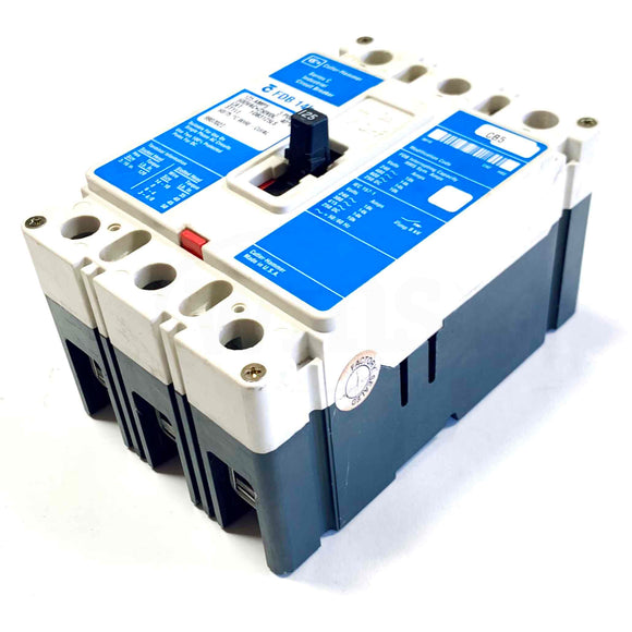 FDB3125LS Cutler-Hammer Industrial Circuit Breaker, 125A, 3-Pole, 600VAC~250VDC