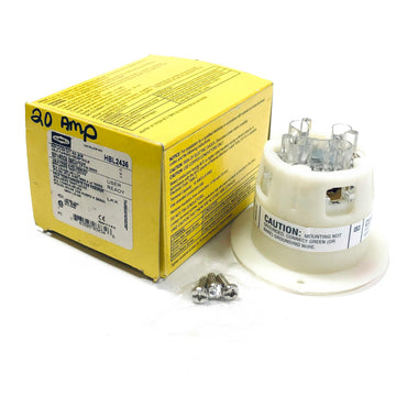 HBL2436 Hubbell InsulGrip Twist-Lock Flanged Receptacle, 20A, 3-Phase, 480VAC