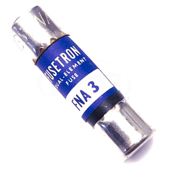 FNA-3 Fusetron 250V 3 Amp Dual Element Fuse