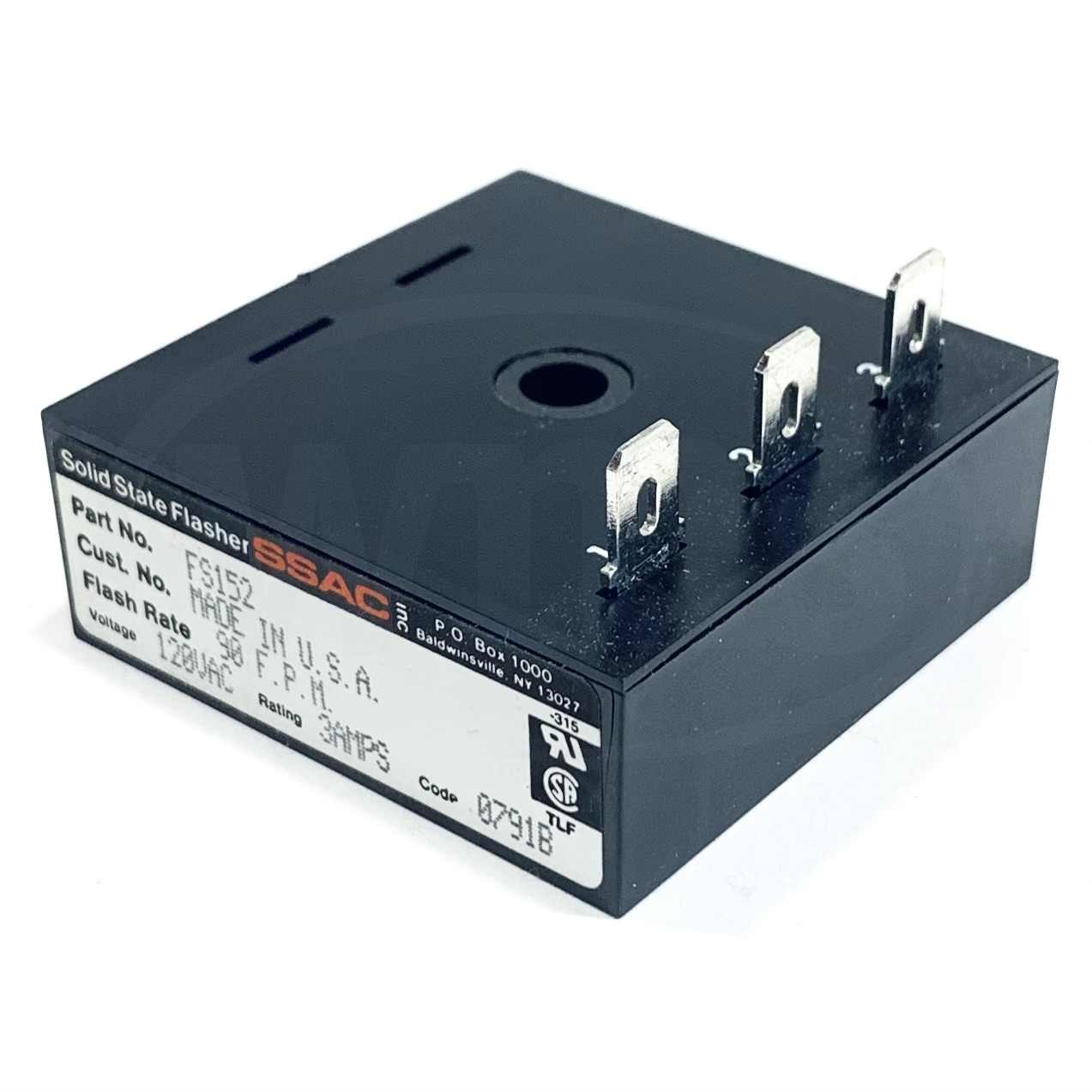 FS152 SSAC Solid State Flasher, 120VAC, 3A, 90FPM
