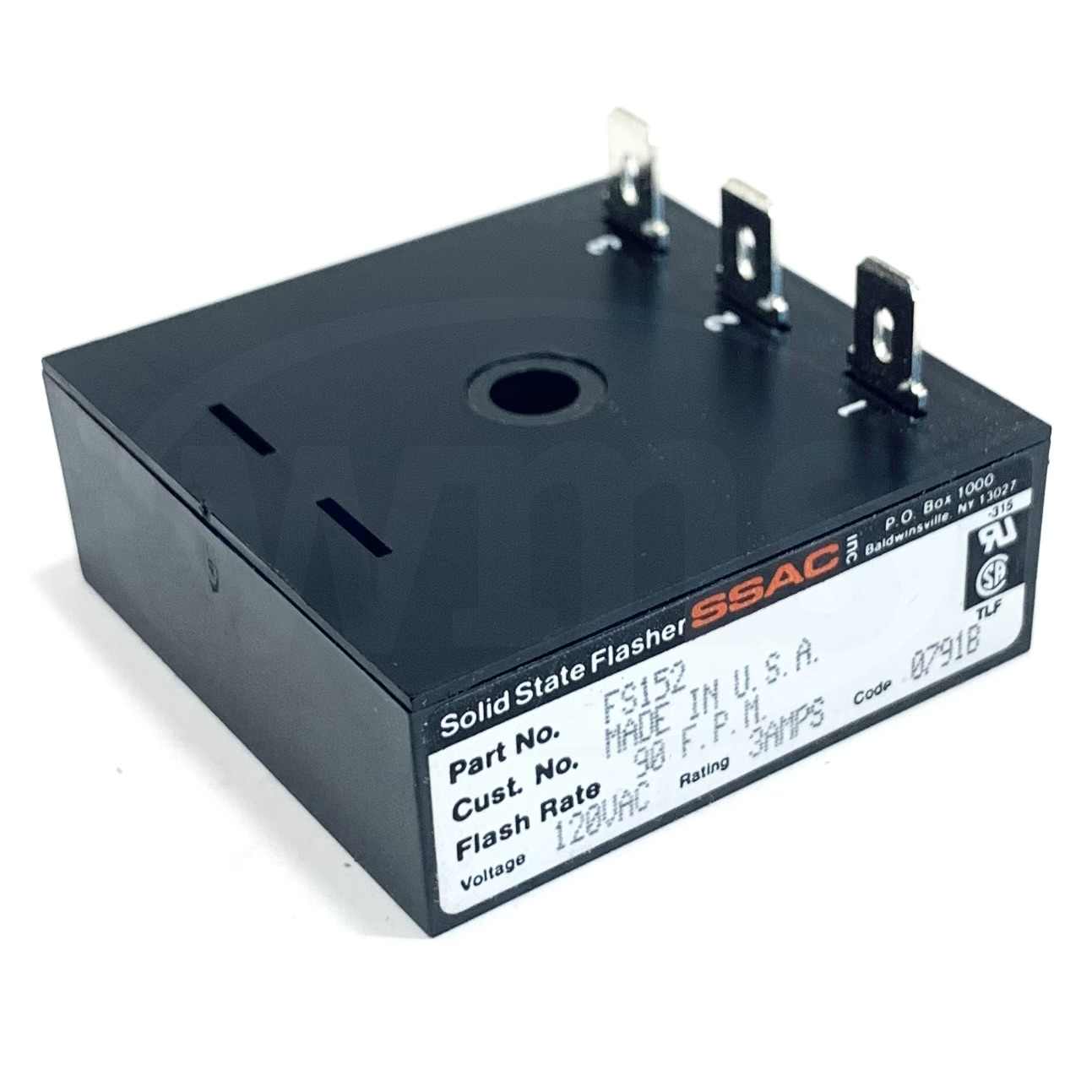 FS152 SSAC Solid State Flasher, 120VAC, 3A, 90FPM