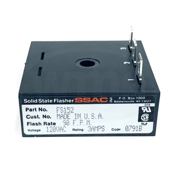 FS152 SSAC Solid State Flasher, 120VAC, 3A, 90FPM