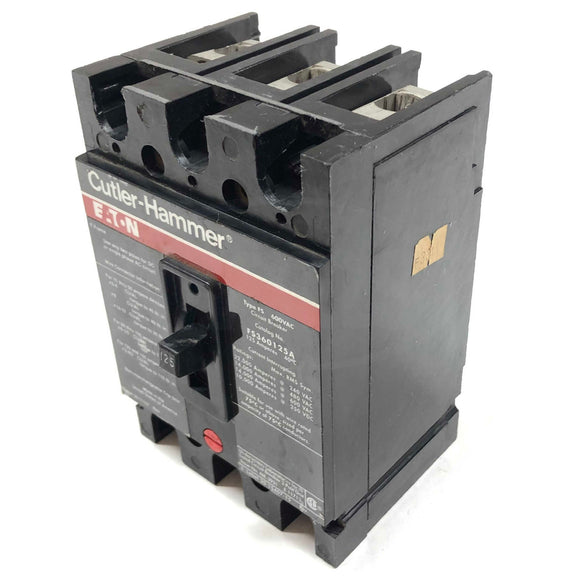 FS360125A Cutler-Hammer Circuit Breaker, 600VAC, 125 Amps