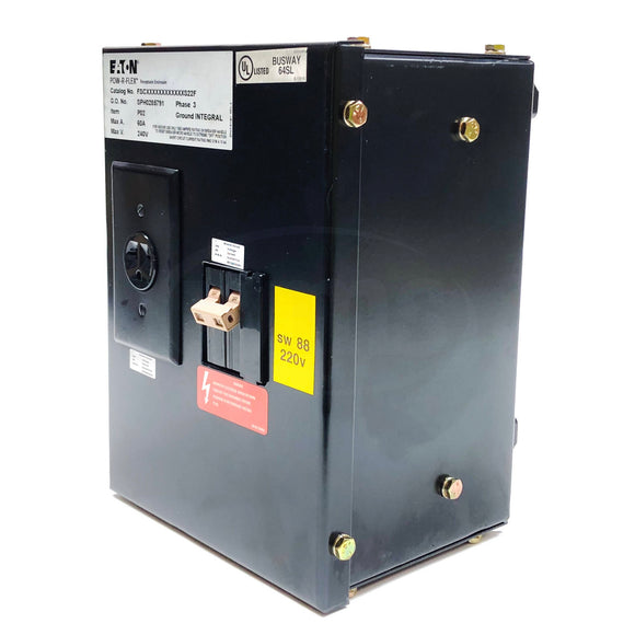 FSCXXXXXXXXXXXXS22F Eaton Pow-R-Flex Plug-In Receptacle Enclosure, 20 A @ 240VAC