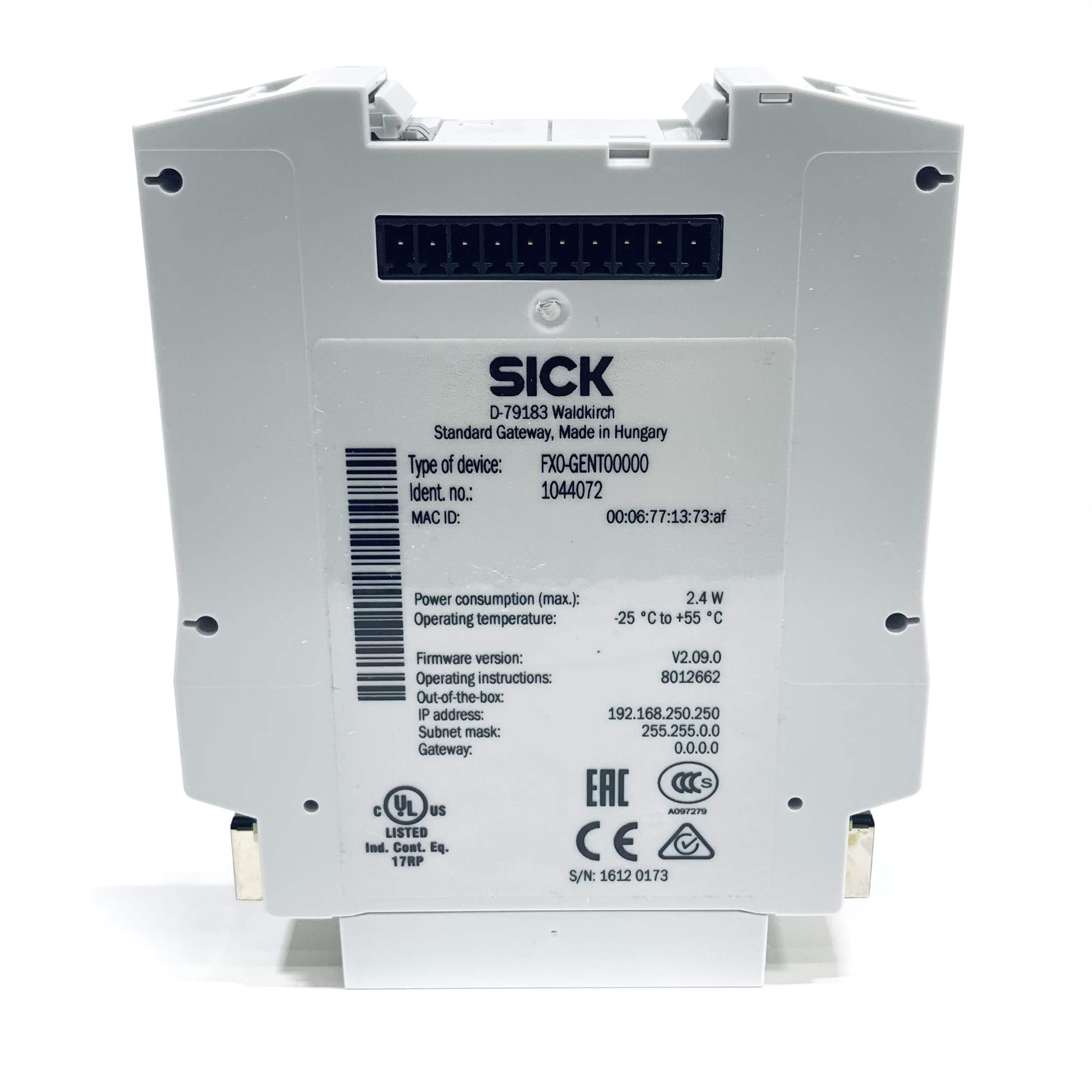 FXO-GENT00000 Sick Safety Controller 24 Vdc, Ethernet/Ip, IP20 - 0