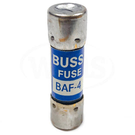 BAF-4 Bussmann Fuses, Fuse, 4 Amp, 250 VAC, IR 200A-250VAC, IR 10kA-125VAC