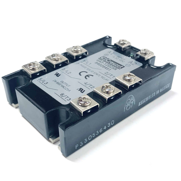 GA3-12D25R Crouzet 3-Phase Solid State Relay, Input: 4-32 VDC, Output: 24-660VAC