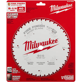 48-40-0822 Milwaukee 8-1/4" 40T Fine Finish Circular Saw Blade