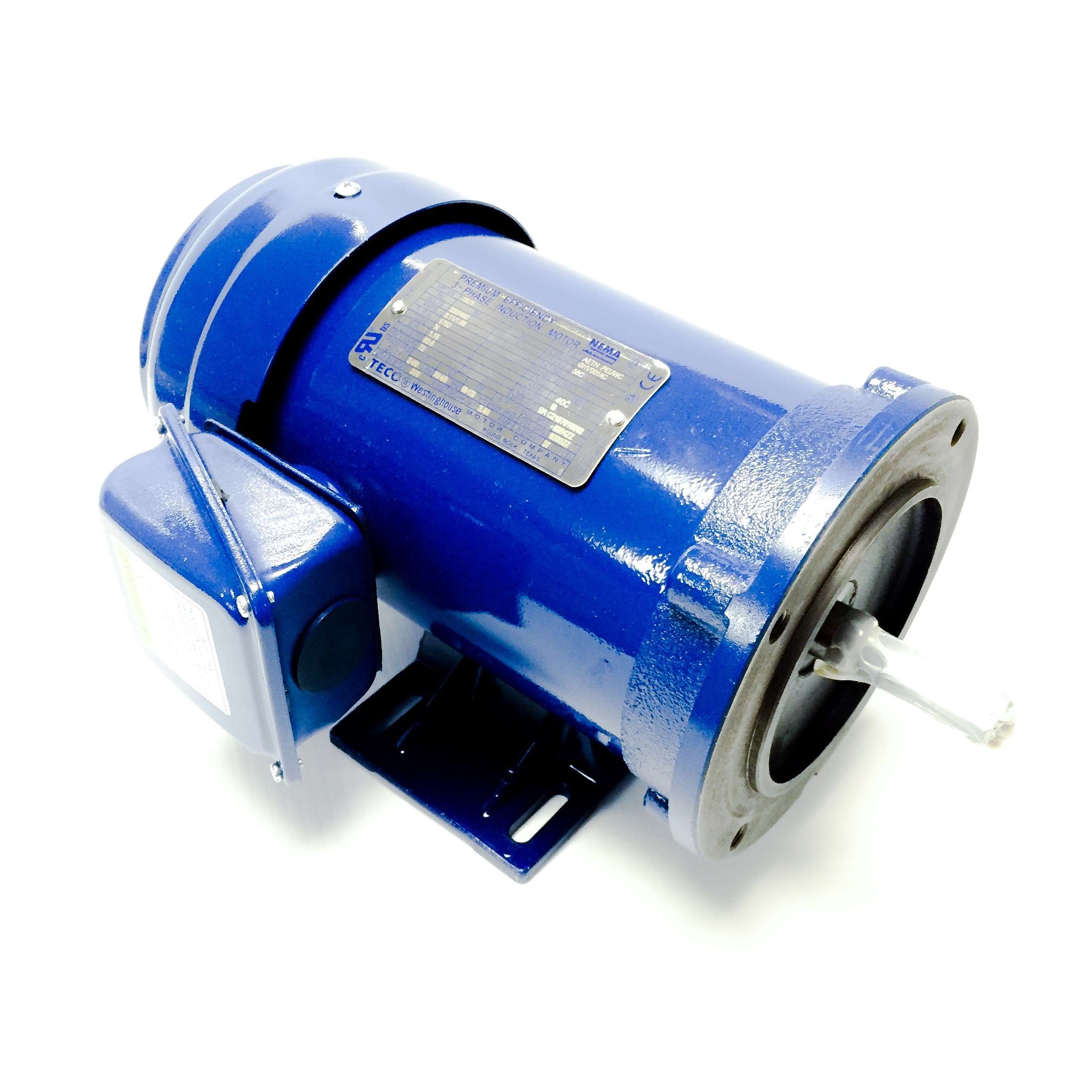 GH0014C 1 HP Teco-Westinghouse Rolled Steel Electric Motor, 1800 RPM