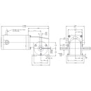 GH3302 WEG 1/8HP Right Angle Gearmotor, 63RPM-2