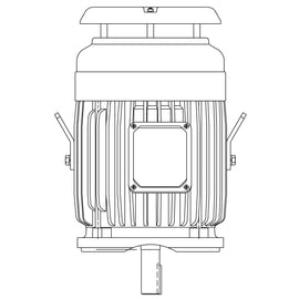 NPV0026C Teco-Westinghouse 2HP MAX-PE Cast Iron Electric Motor, 1200RPM