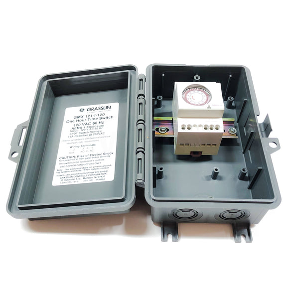 GMX121-I-120 Grasslin One Hour Time Switch, 120VAC 60Hz