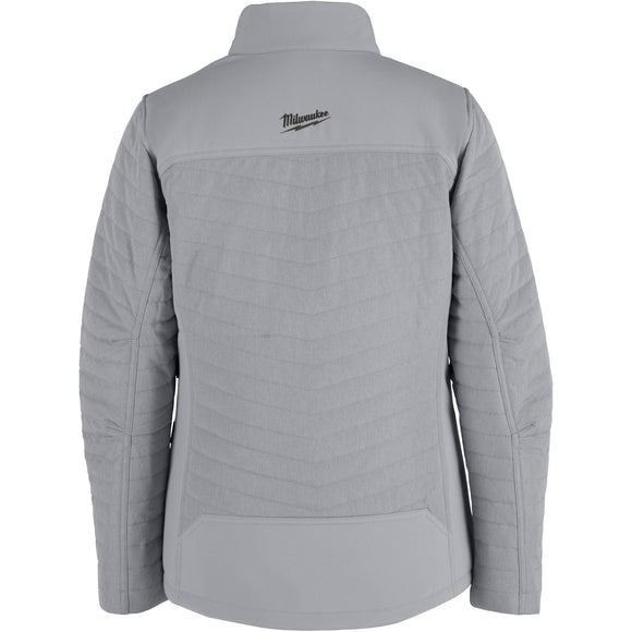 F102G-21S Milwaukee M12 Women's Heated AXIS Jacket, Gray, Small