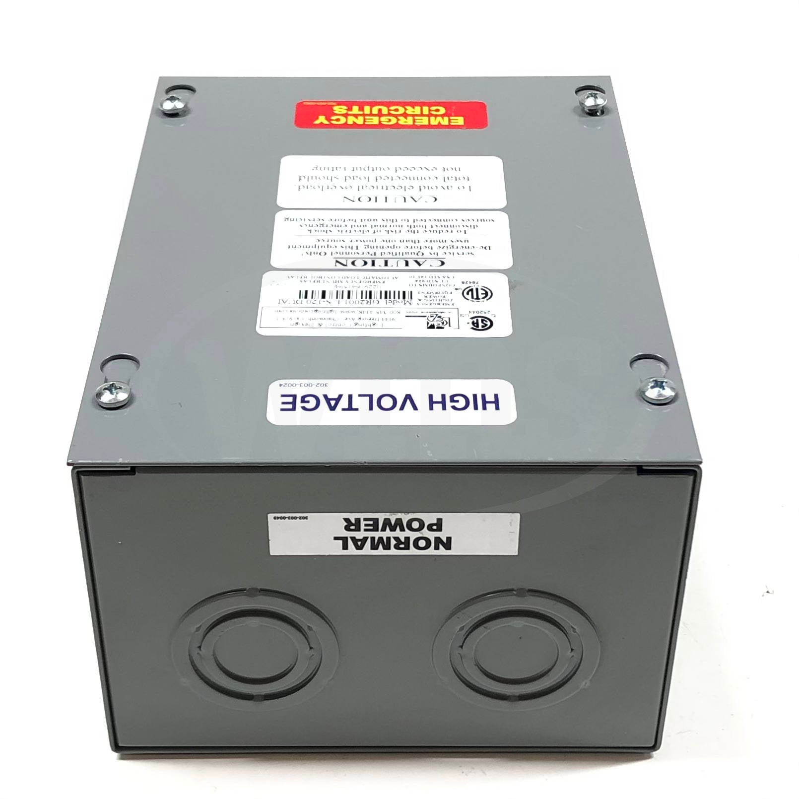 GR2001-E/S-120-Dual Lighting Control & Design Emergency Shunt Relay