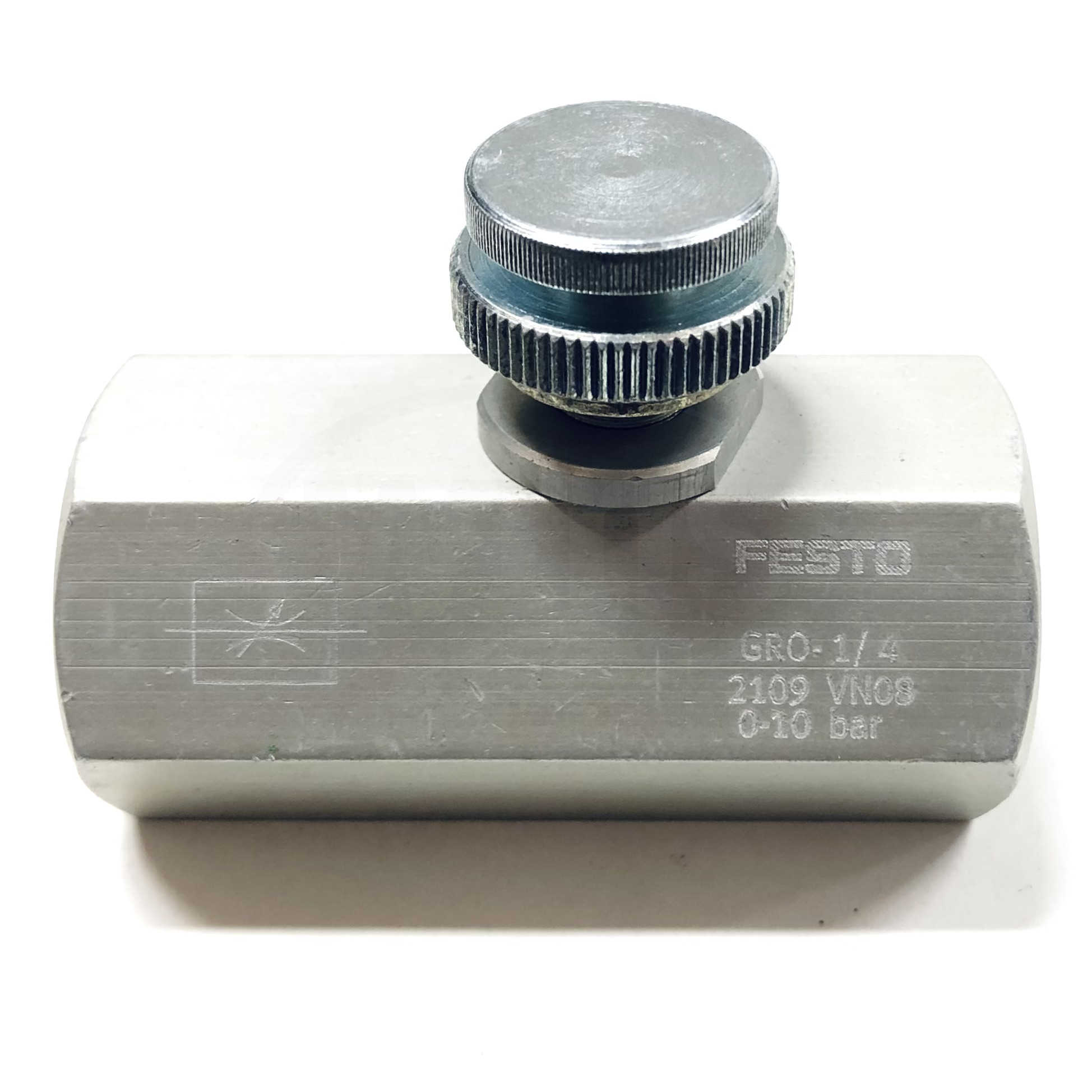 GRO-1/4 Festo Flow Control Valve, 2109 VN08, 0-10 Bar