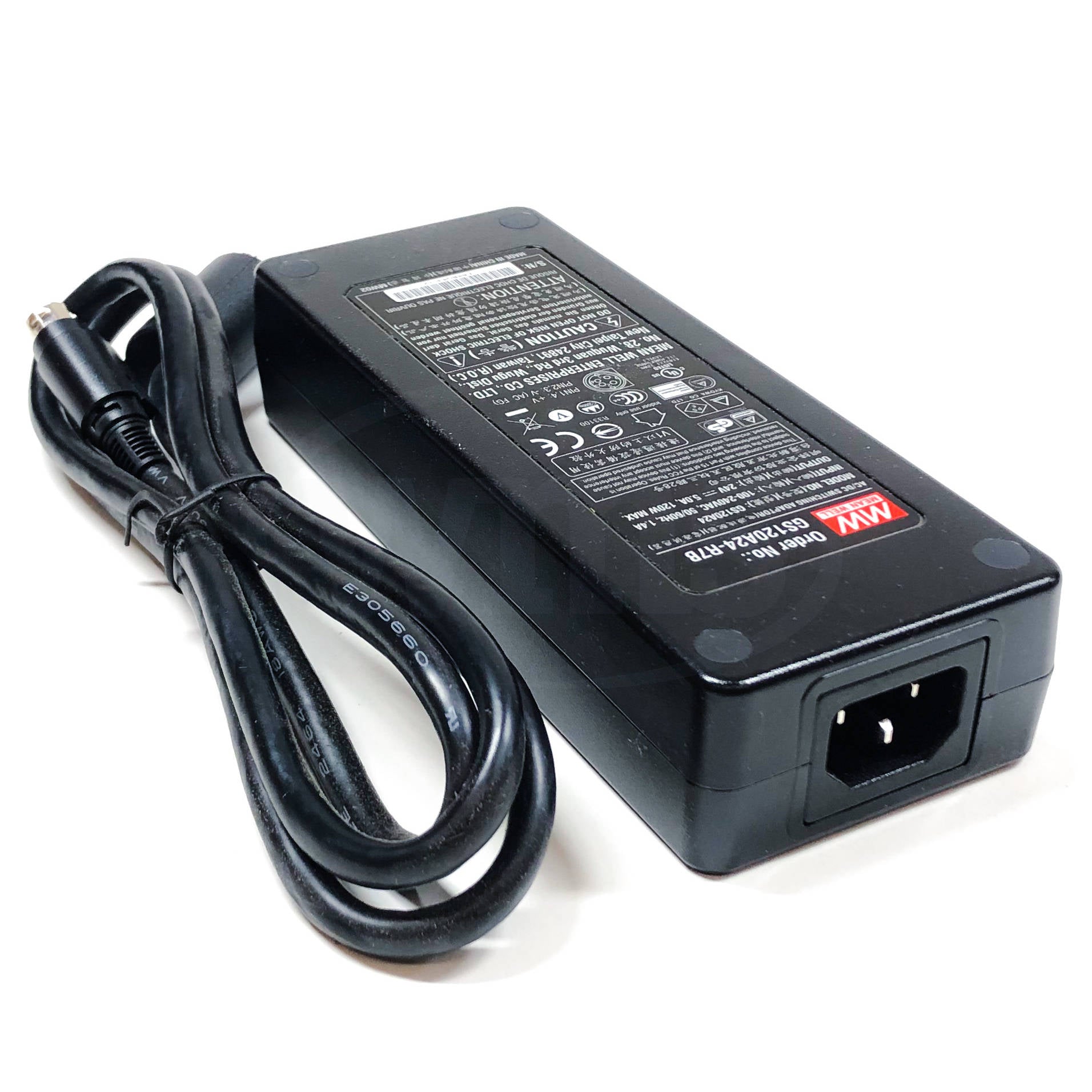 GS120A24-R7B Mean Well AC Adapter, 120W 24VDC 5 Amps - 0