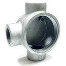 GUAT47 Crouse-Hinds Conduit Outlet Box With Cover, 3 5/8" Cover Opening, 1 1/4"-3