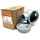 GUAT47 Crouse-Hinds Conduit Outlet Box With Cover, 3 5/8" Cover Opening, 1 1/4"-7