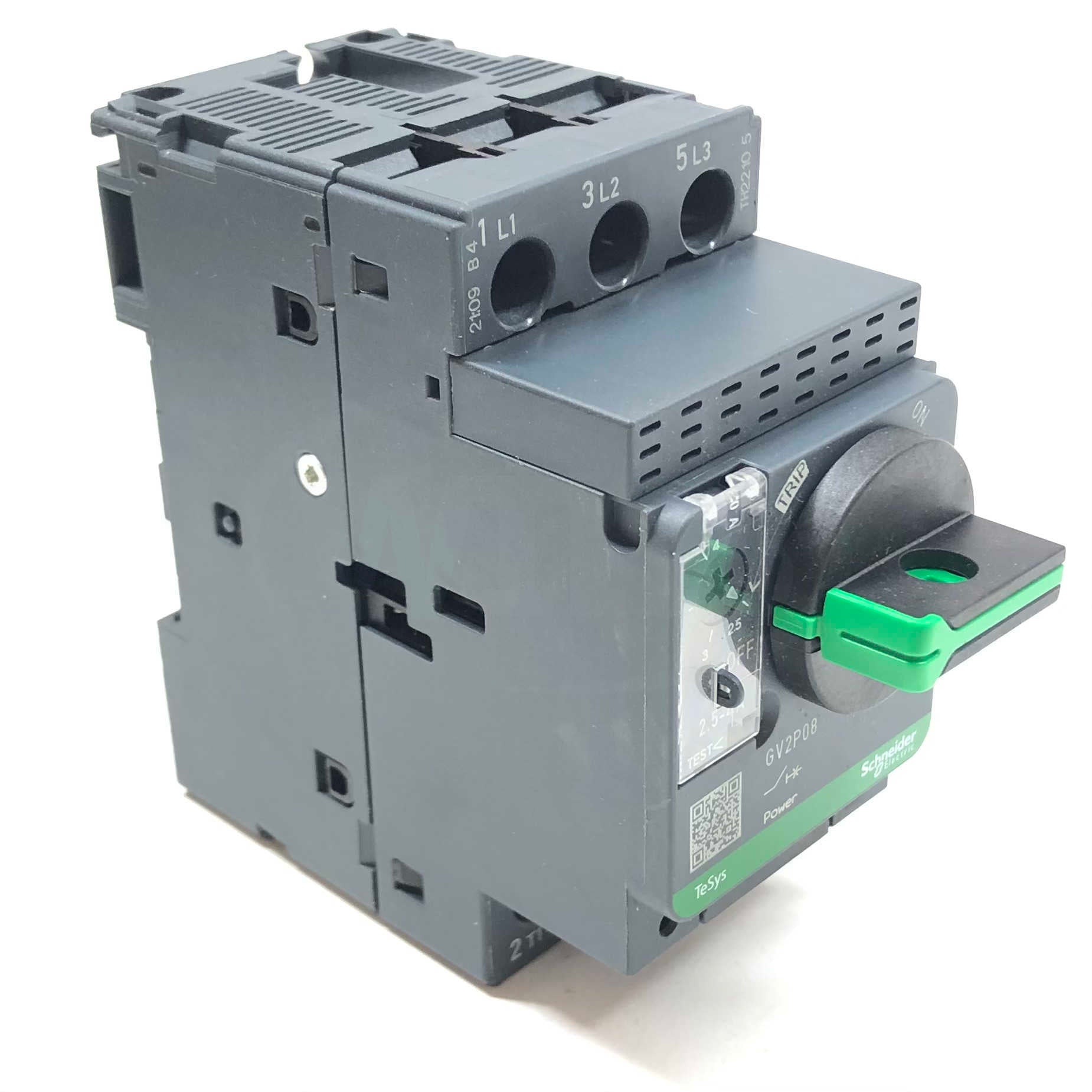GV2P08 Schneider Electric Motor Circuit Breaker, 3Pole, 2.5-4 Amp, 690V, 50/60Hz - 0