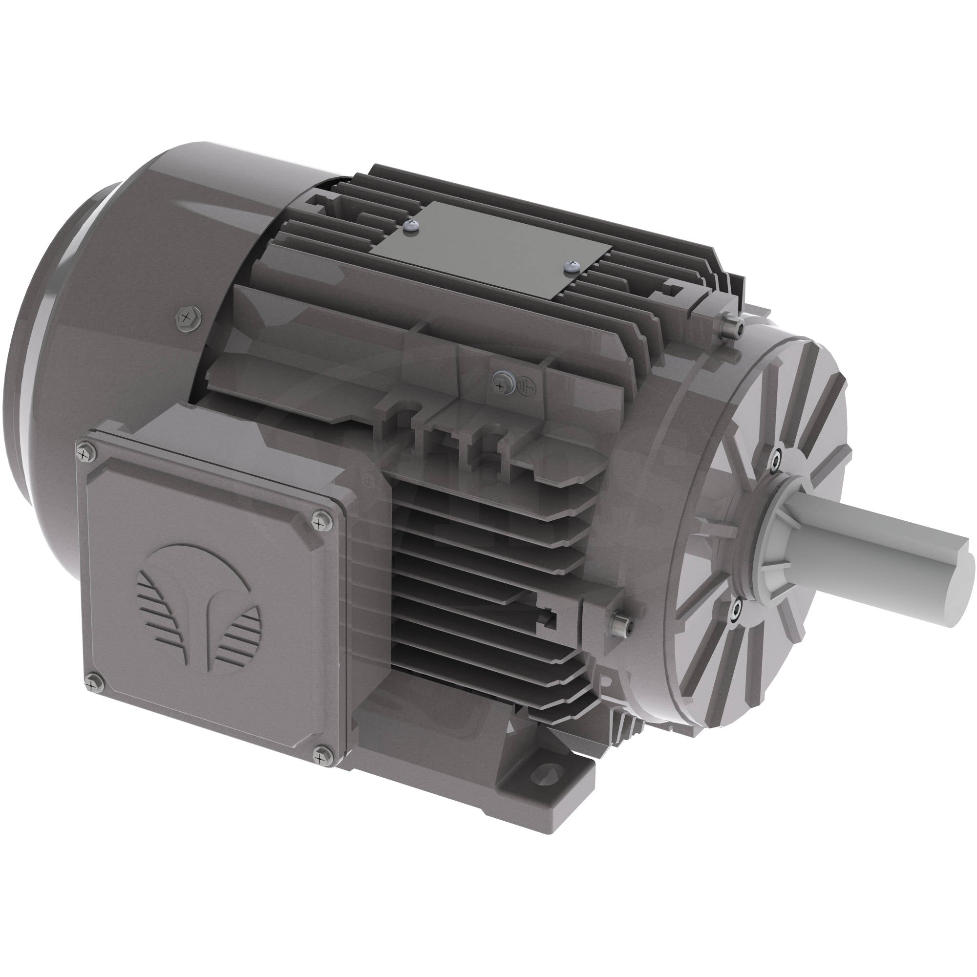 GX3-AL-TF-143T-2-B-D-1 Techtop 1HP Cast Aluminum Electric Motor, 3600RPM