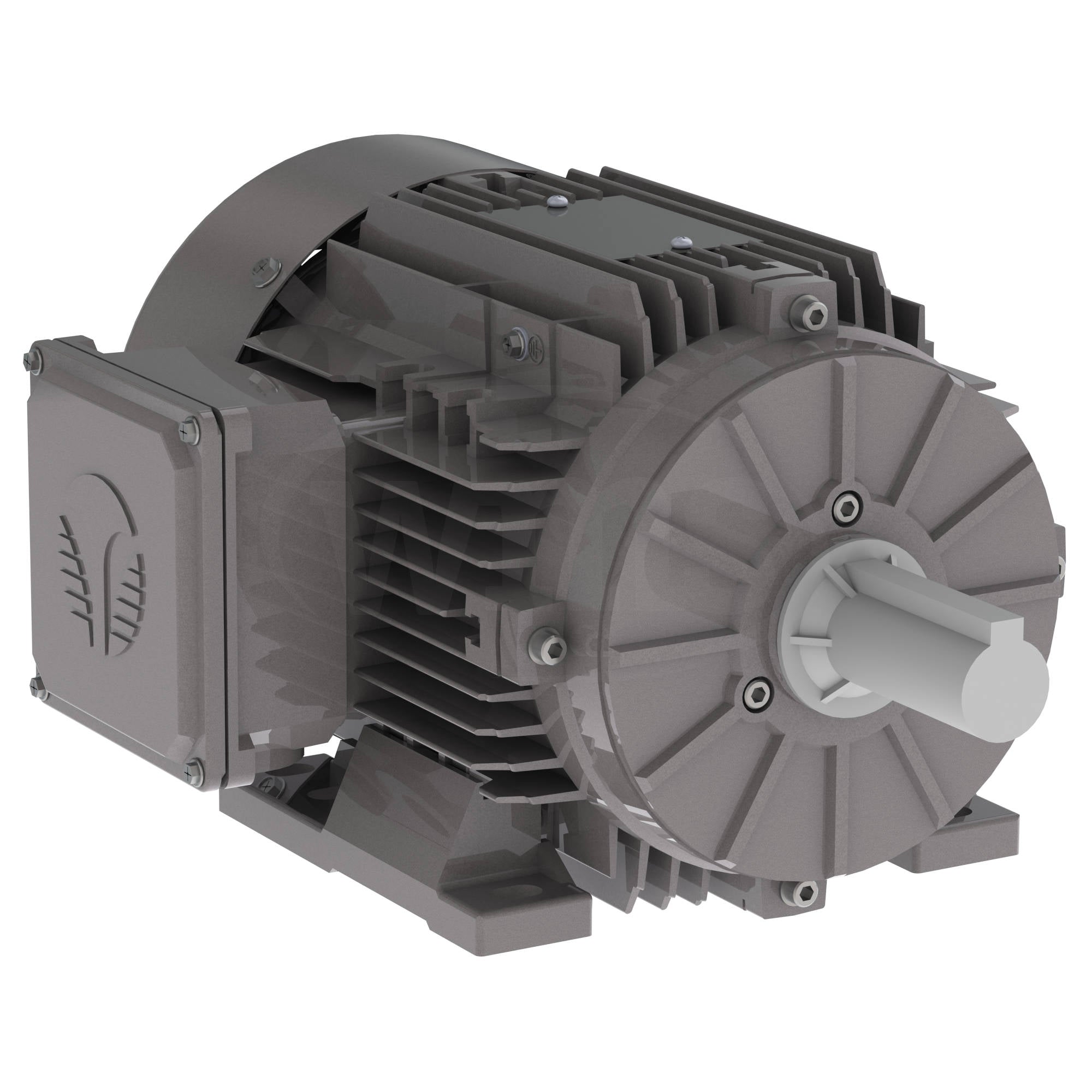 GX3-AL-TF-143T-2-B-D-1 Techtop 1HP Cast Aluminum Electric Motor, 3600RPM