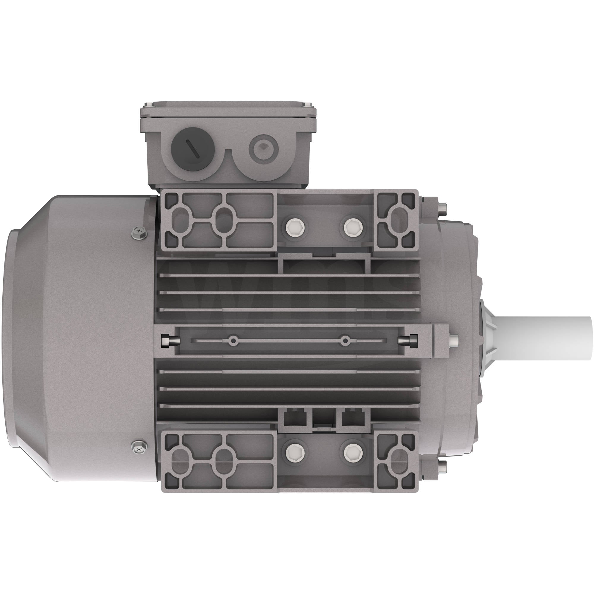 GX3-AL-TF-143T-2-B-D-1 Techtop 1HP Cast Aluminum Electric Motor, 3600RPM