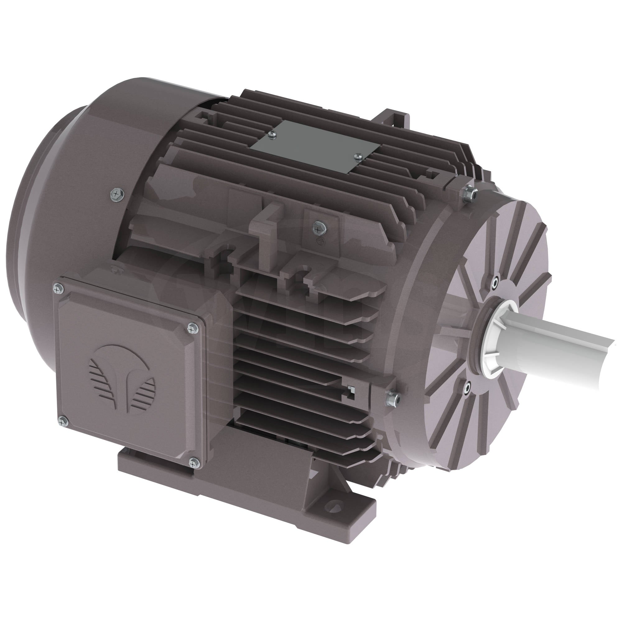 GX3-AL-TF-182T-6-B-D-1.5 Techtop 1.5HP Aluminum Frame Electric Motor, 1200RPM - 0