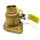 H-50404 Webstone Nibco Full Port Forged Brass Uni-Flange Ball Valve, 1"-1