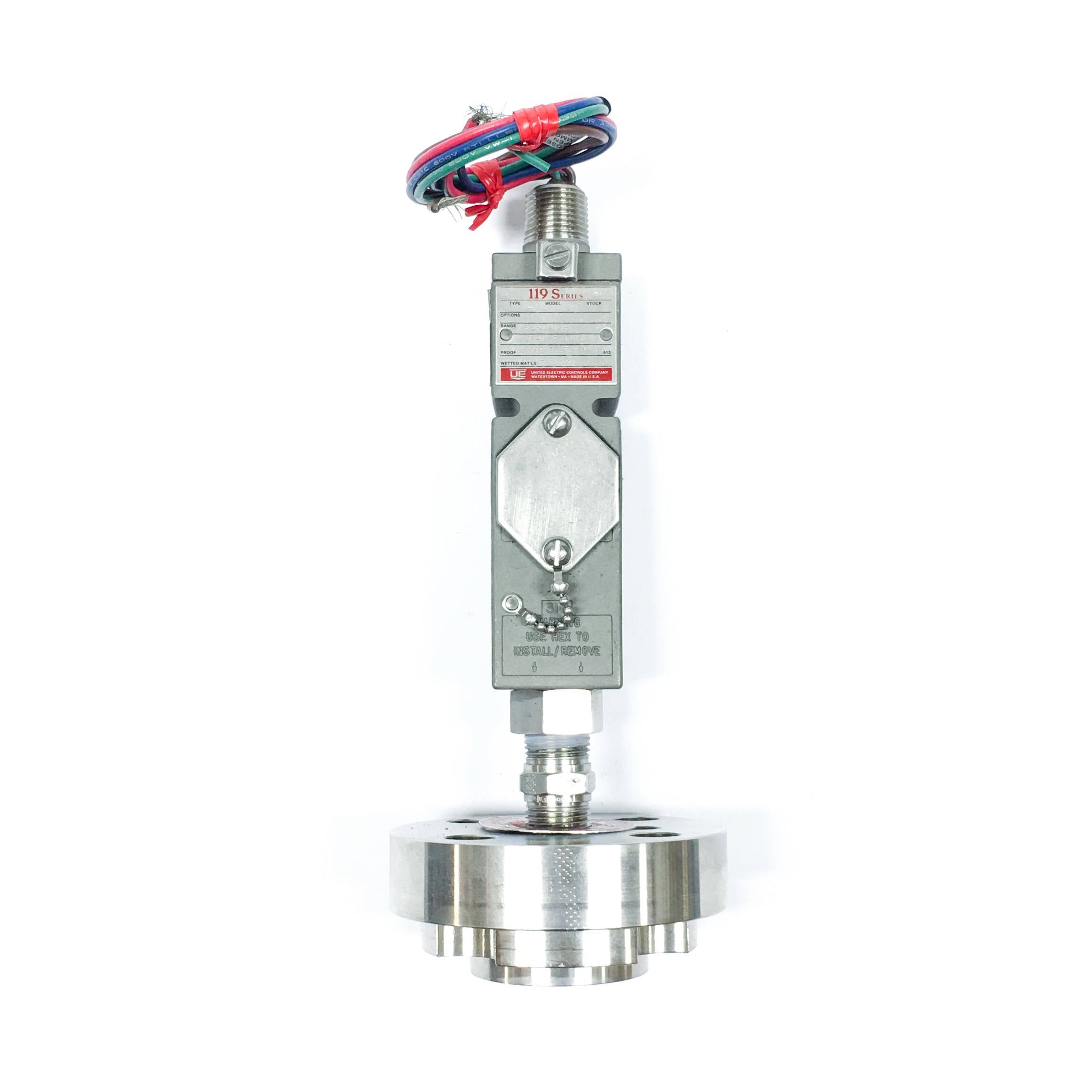 United Electric H119-192 Pressure Switch, 316SS