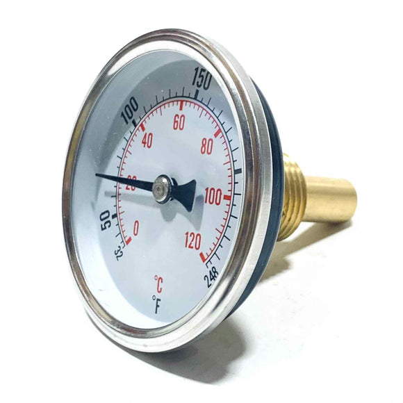 H25-90 Westwood Dial Thermometer, 1/2" NPT Thread, 2 1/2" Face