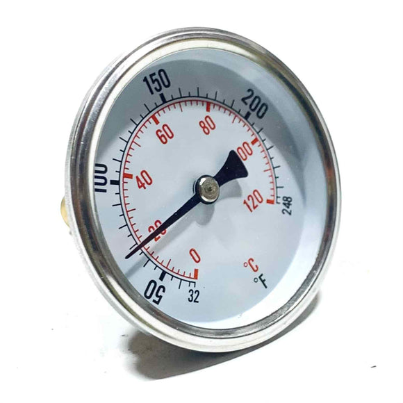 H25-90 Westwood Dial Thermometer, 1/2" NPT Thread, 2 1/2" Face