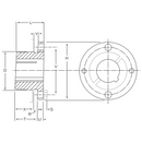 H25MM "H" Style Bushing, 25MM Bore-2