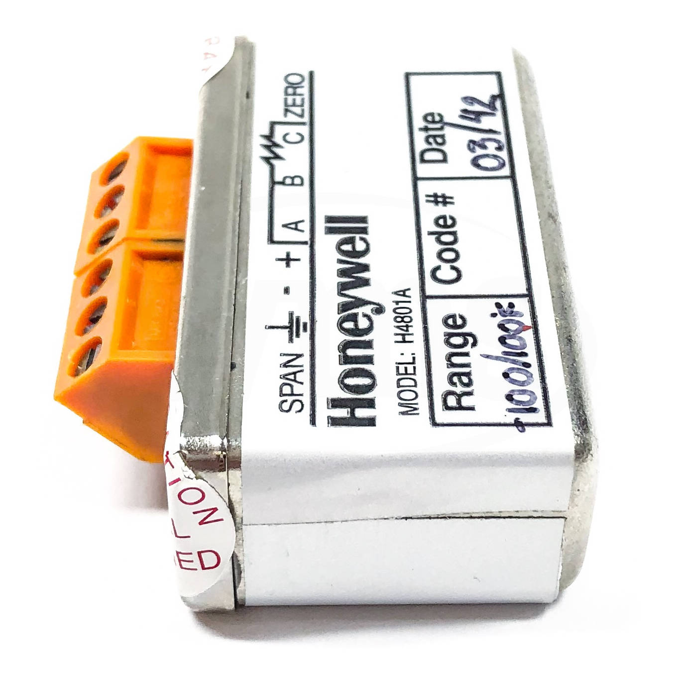 H4801A-Z-0 Honeywell Temperature Transmitter, -100/+100°F - 0