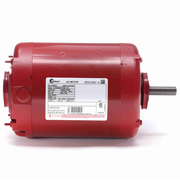 H947L Century 1HP Circulator Pump Electric Motor, 1800RPM
