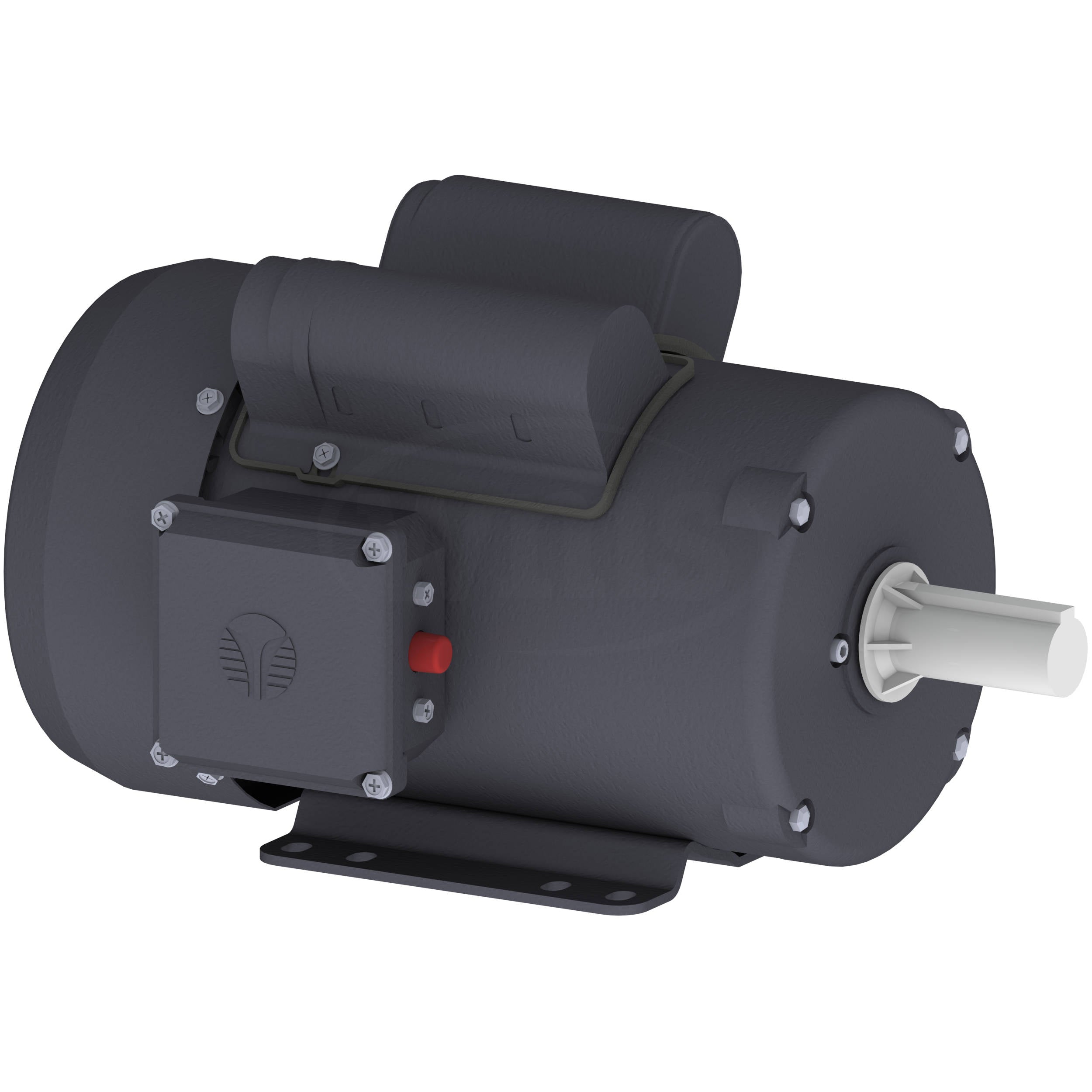 RD1-RS-TF-145T-4-B-C-2 Techtop 2HP Farm Duty Electric Motor, 1740RPM ...