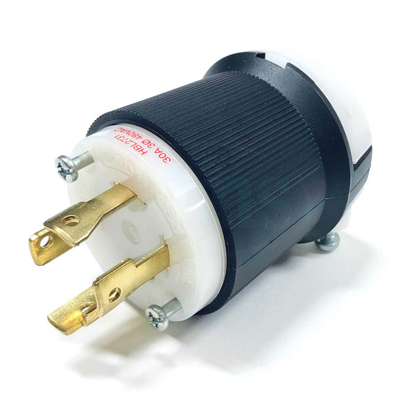 HBL2731 Hubbell InsulGrip Twist-Lock Plug, 30A, 3-Phase, 480VAC, 3-Pole