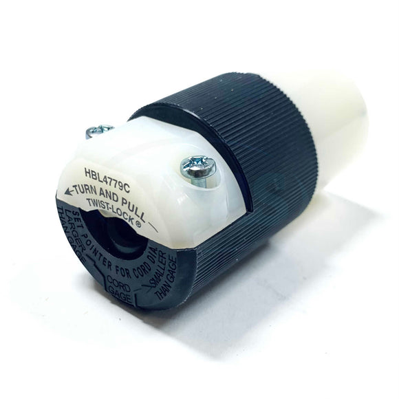 HBL4779C Hubbell Twist-Lock Connector Body, 15A, 277VAC, 2-Pole