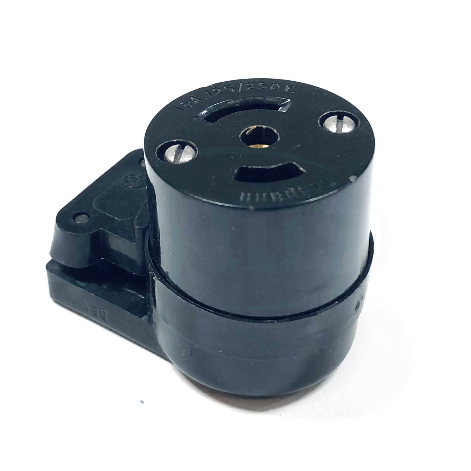 HBL7433 Hubbell Midget Twist-Lock Connector, 3-Pole, 15A, 125/250V