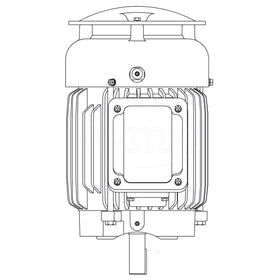 HBV0016C Teco-Westinghouse 1HP MAX-E2/841 Cast Iron Electric Motor, 1200RPM